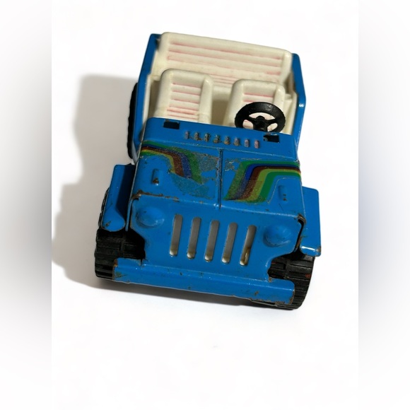 1980s Vintage Buddy L Jeep Blue Japan Vintage Toy Car Diecast M253 - Picture 2 of 3